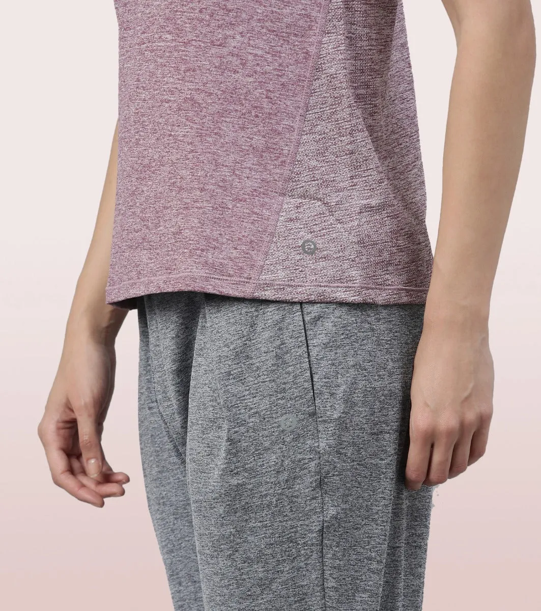 Active Racer Tank | Scoop Neck Dry Fit Tank With Reflective Print
