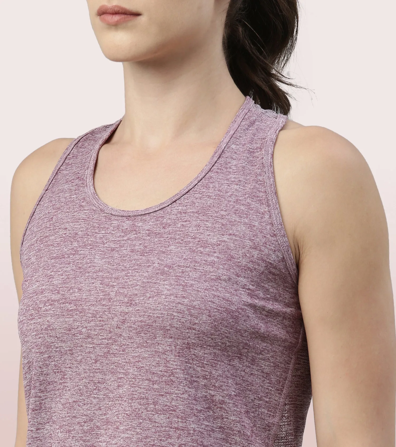 Active Racer Tank | Scoop Neck Dry Fit Tank With Reflective Print
