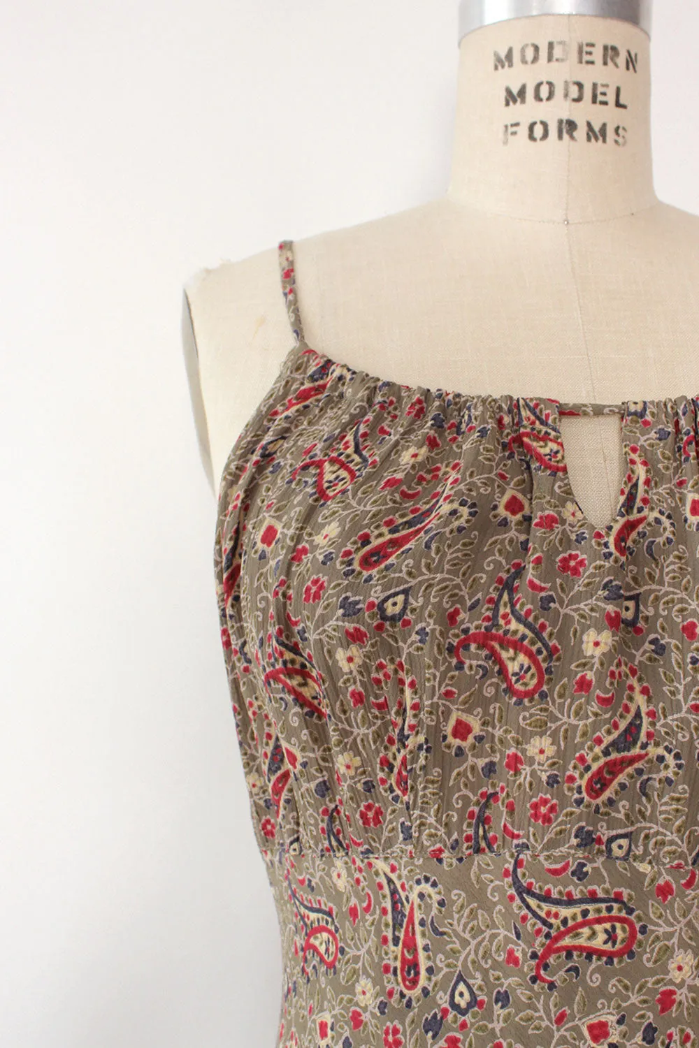 Angie Earthy Paisley Dress M/L