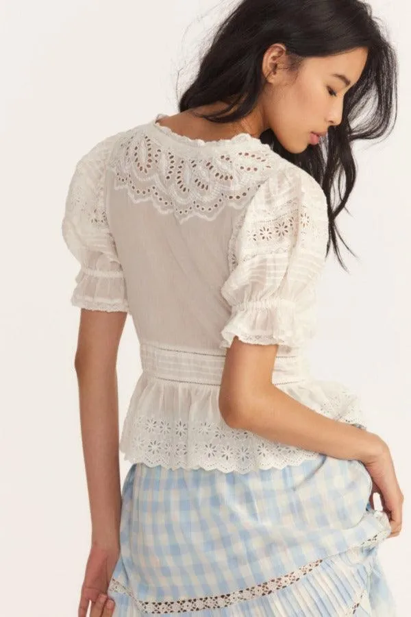 Annalee Blouse in Ivory