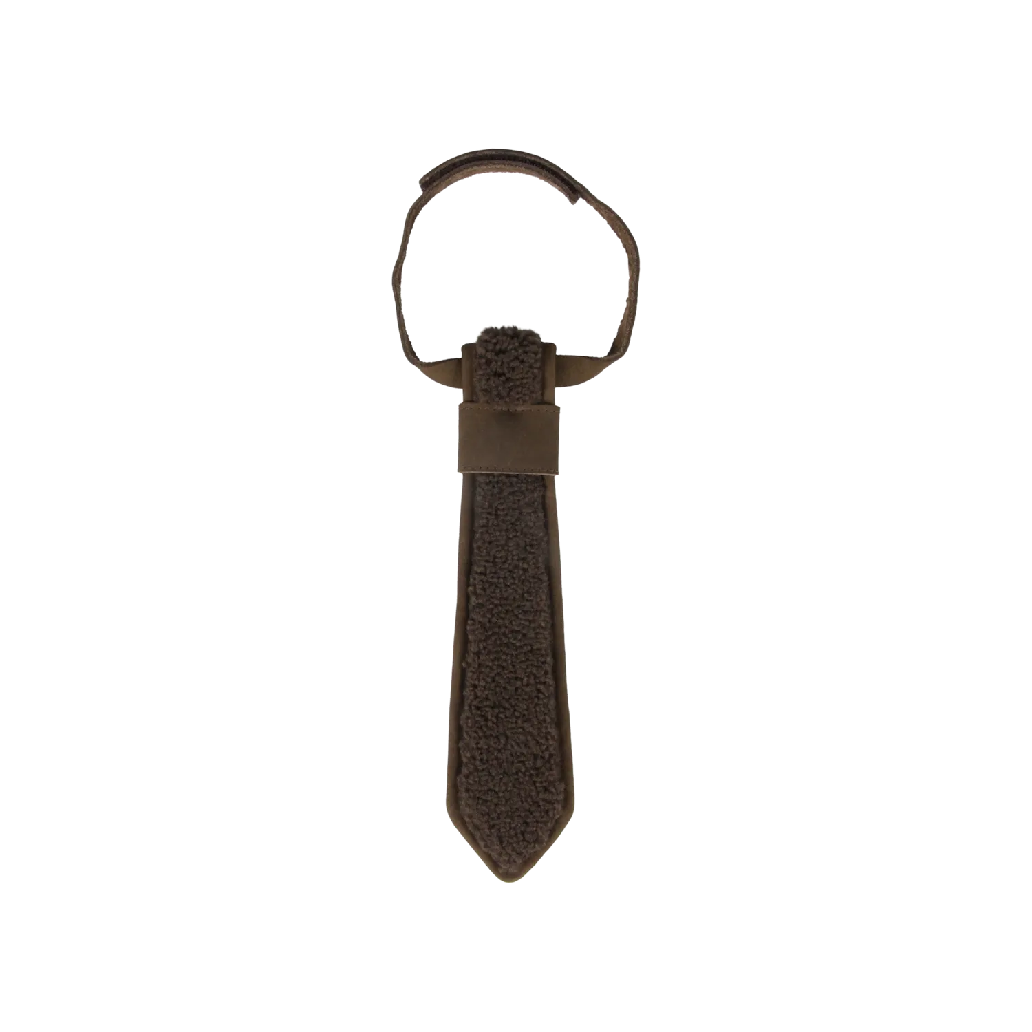 Arnold Tie | Hazelnut Curly Faux Fur