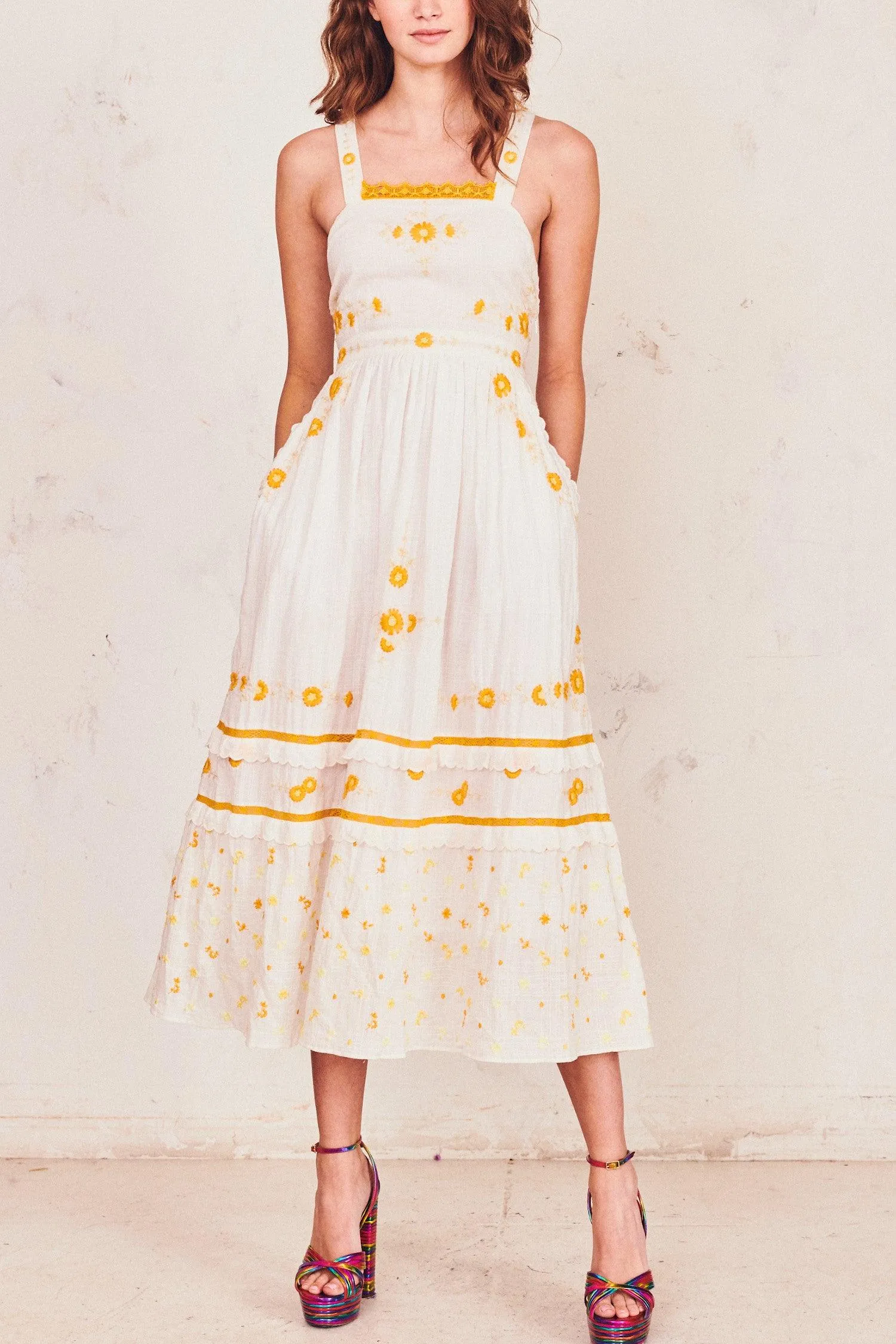Asher Pinafore Maxi Dress