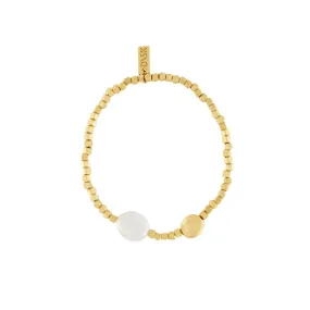 Audrey Pearl Bracelet Gold Plating