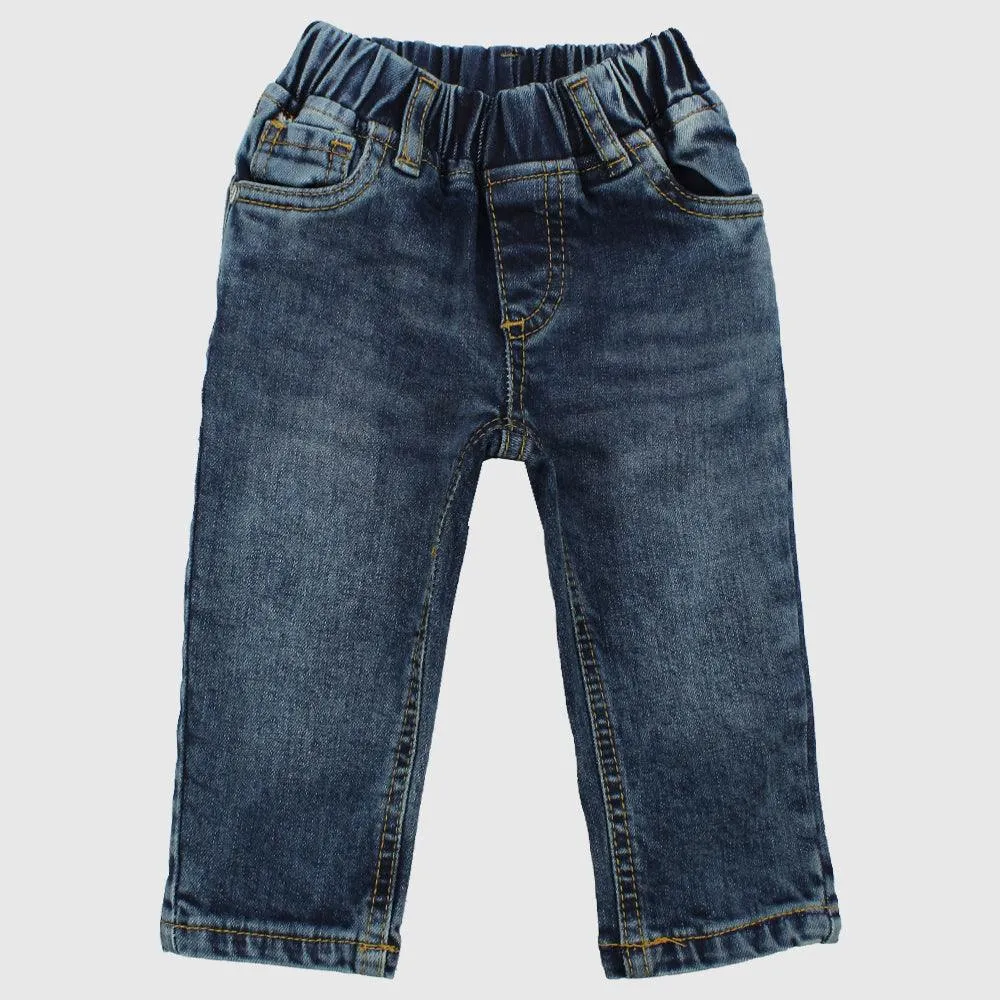 Baby Girls' Faded Comfy Jeans