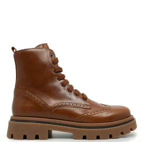 Beberlis Burnished Tan Combat Boot