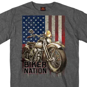 Biker Nation Cycle Flag Shirt