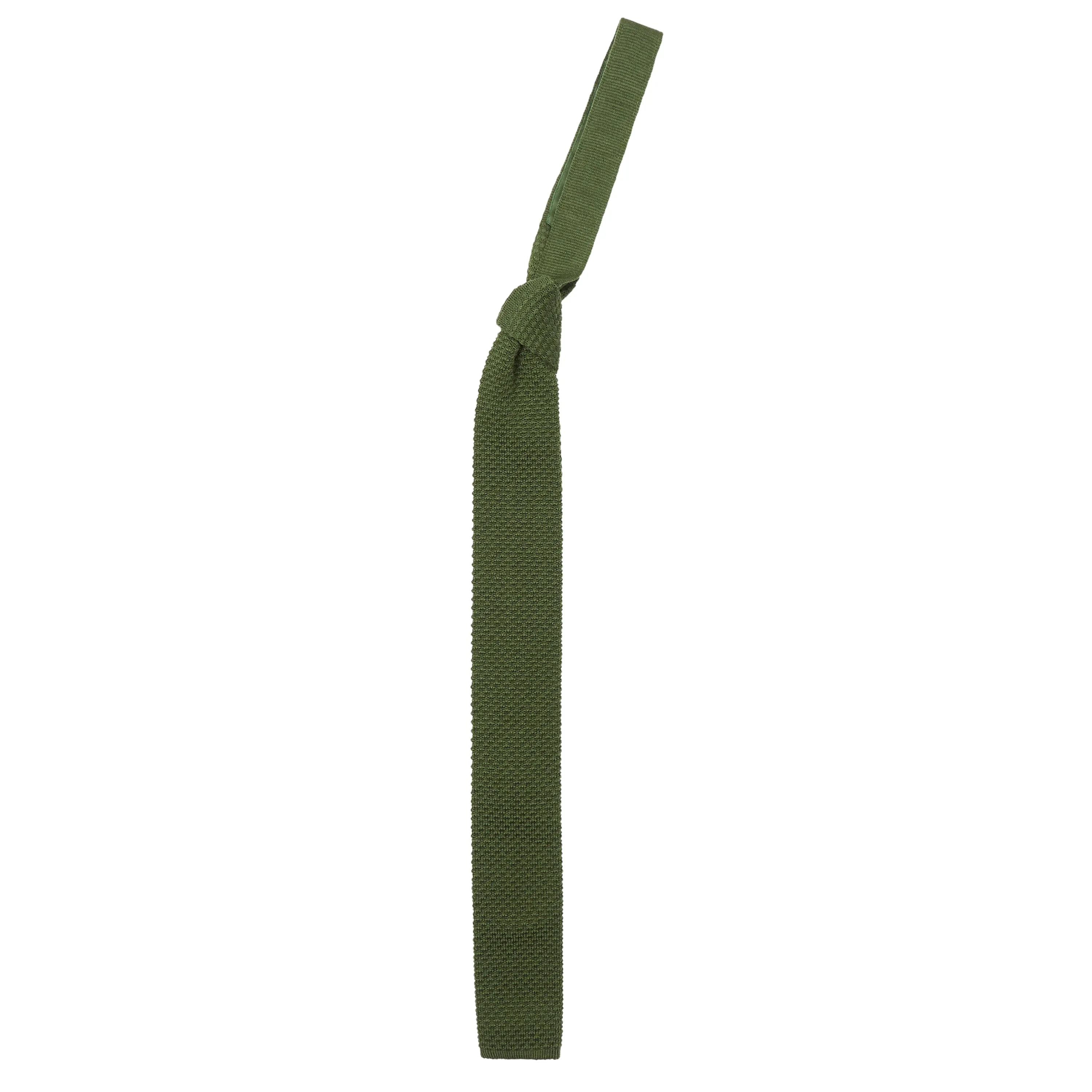 Burrows & Hare Knitted Tie - Green