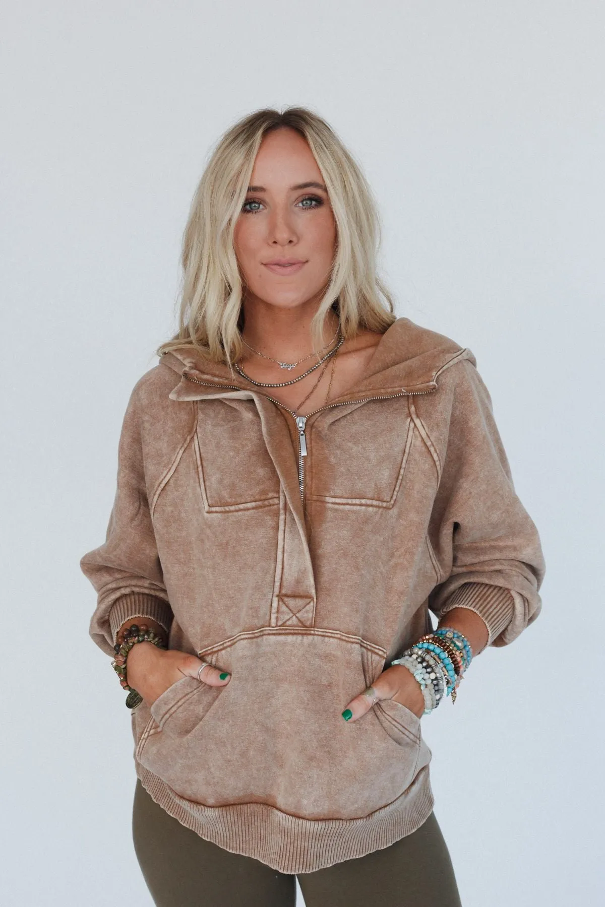 Campfire Cozy Hooded Sweatshirt - Camel