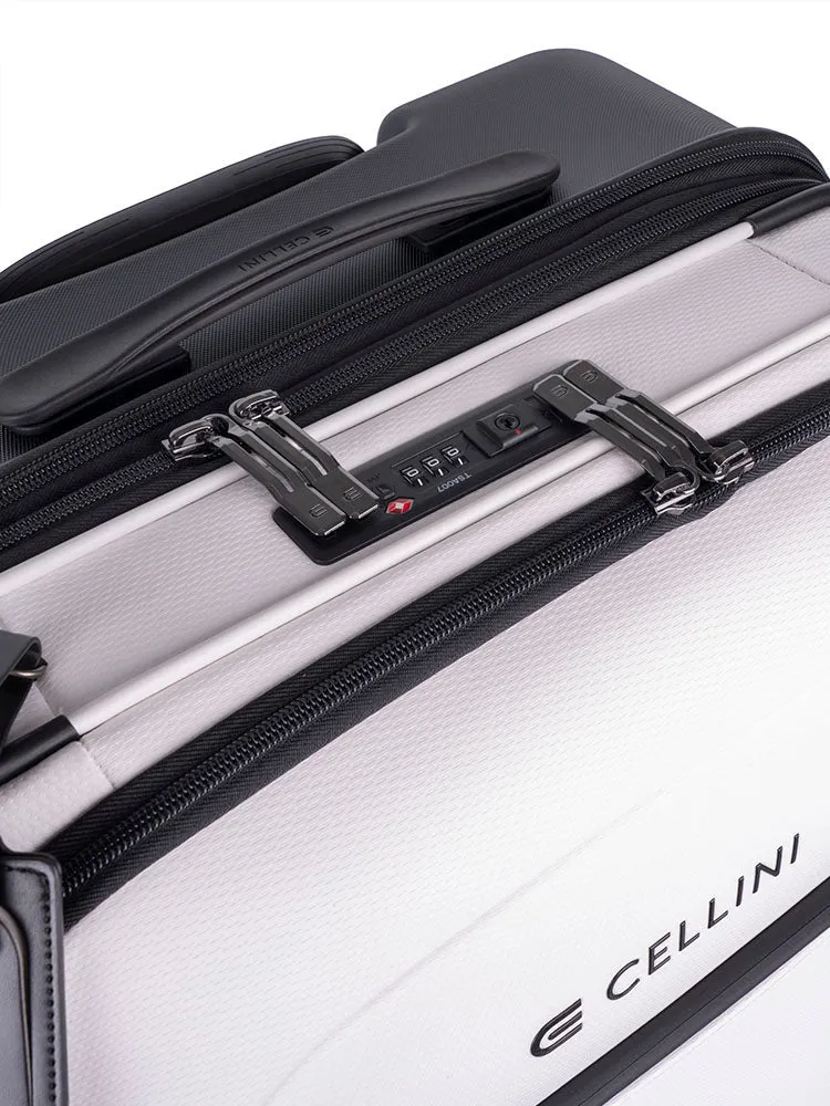Cellini Pro X Large Trolley Pullman with Oversized Fastline Wheels | White