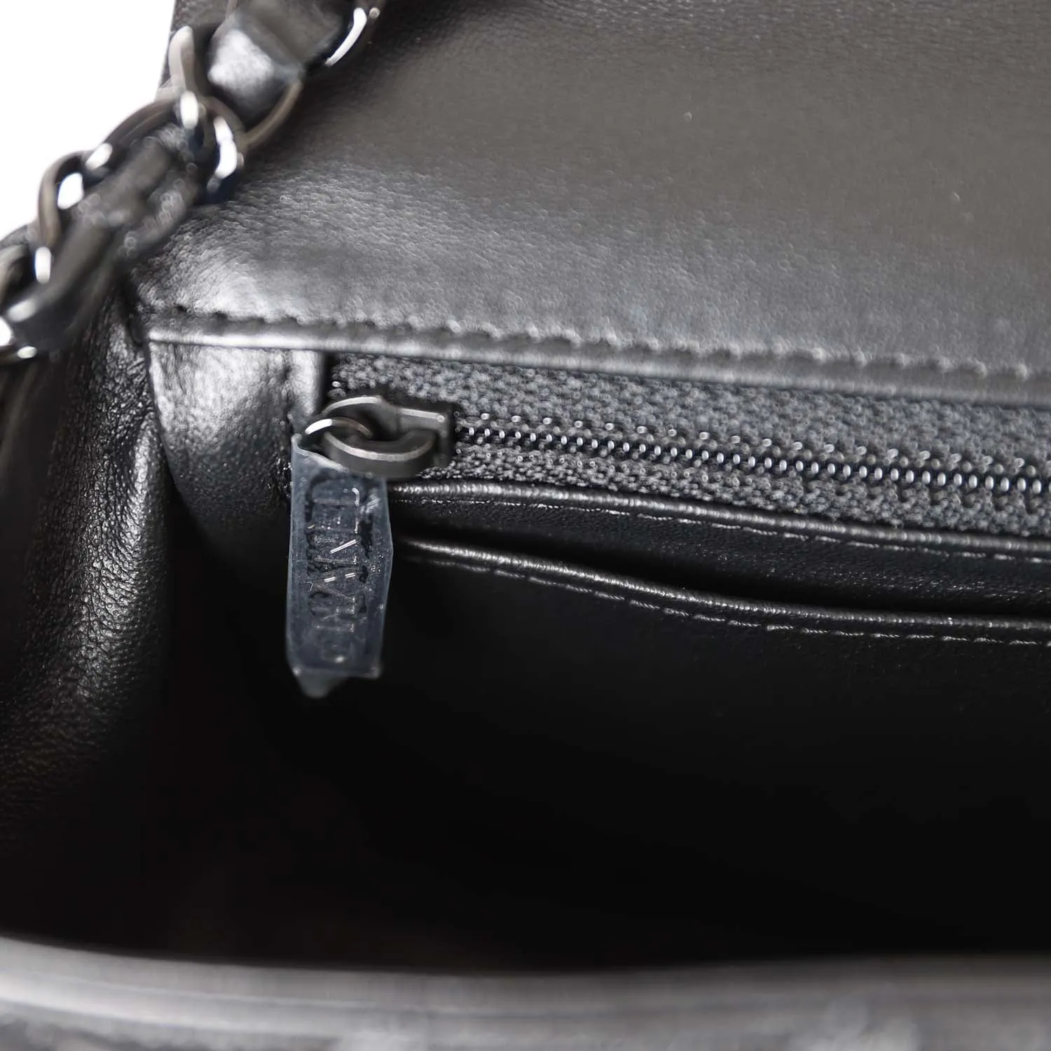 Chanel Mini Rectangular Flap Bag SO Black Lambskin Black Hardware