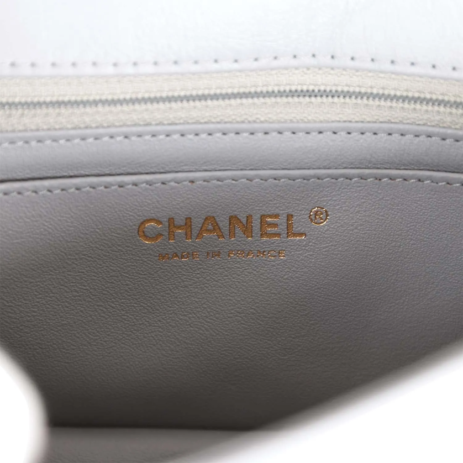 Chanel Mini Reissue 224 2.55 Flap Grey Aged Calfskin Antique Gold Hardware