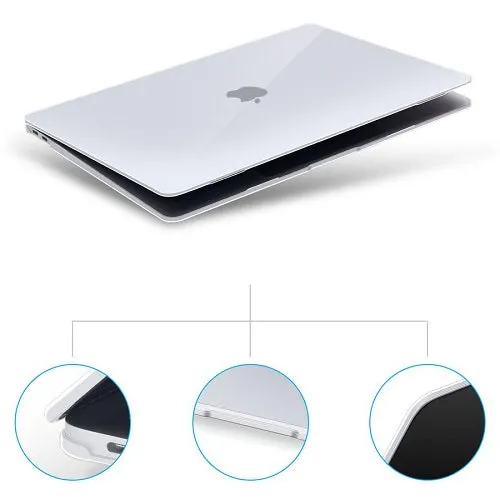 COTECi Glossy Hardshell Transparent Case For M1 Macbook Air 13″/ Pro 13″ 2022