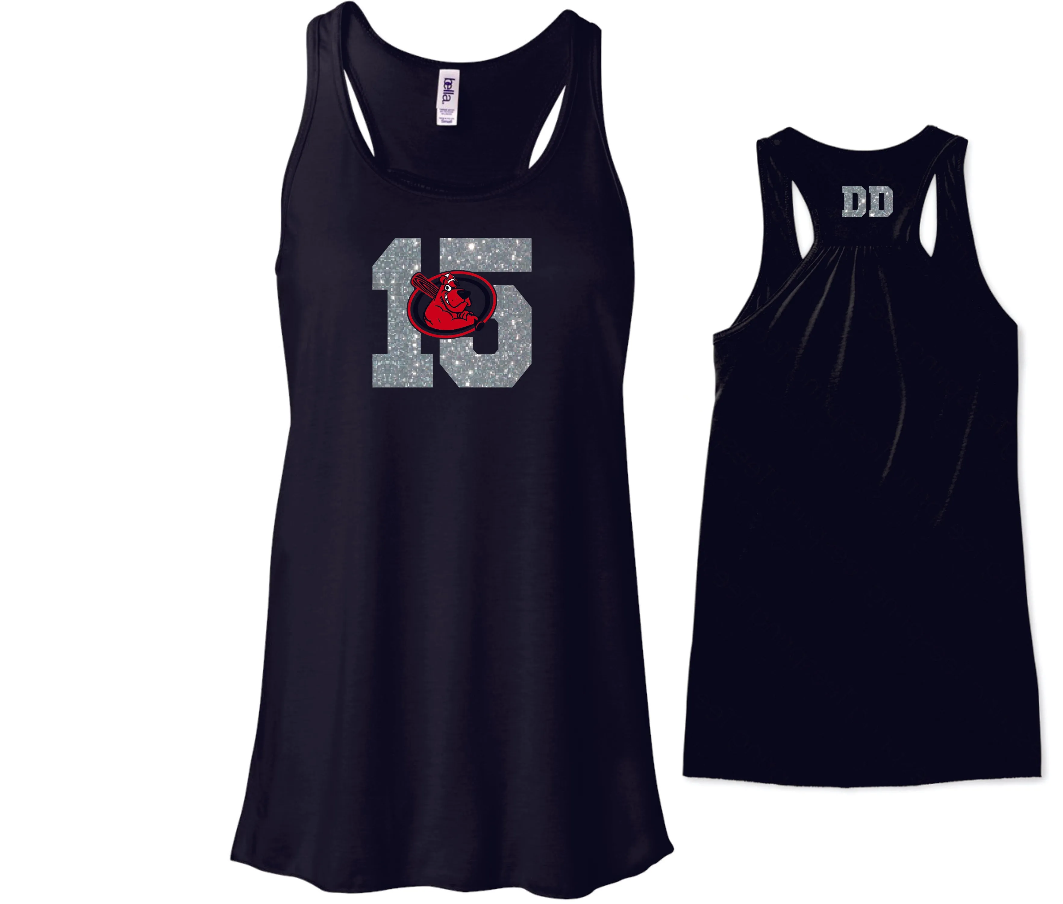 Dirt Dawgs Flowy Tank- 2 designs- Matte or Glitter