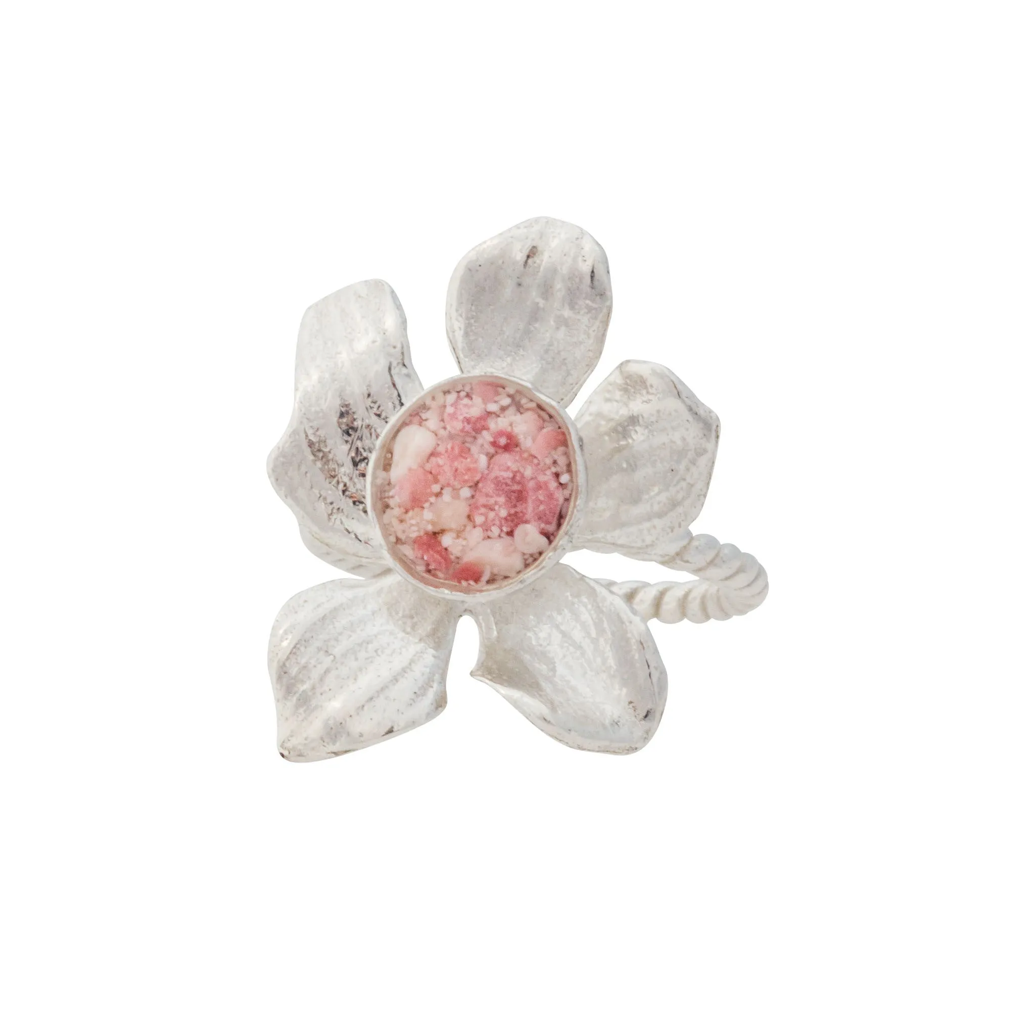 Fera ~ Medium Flower Braided Band Ring