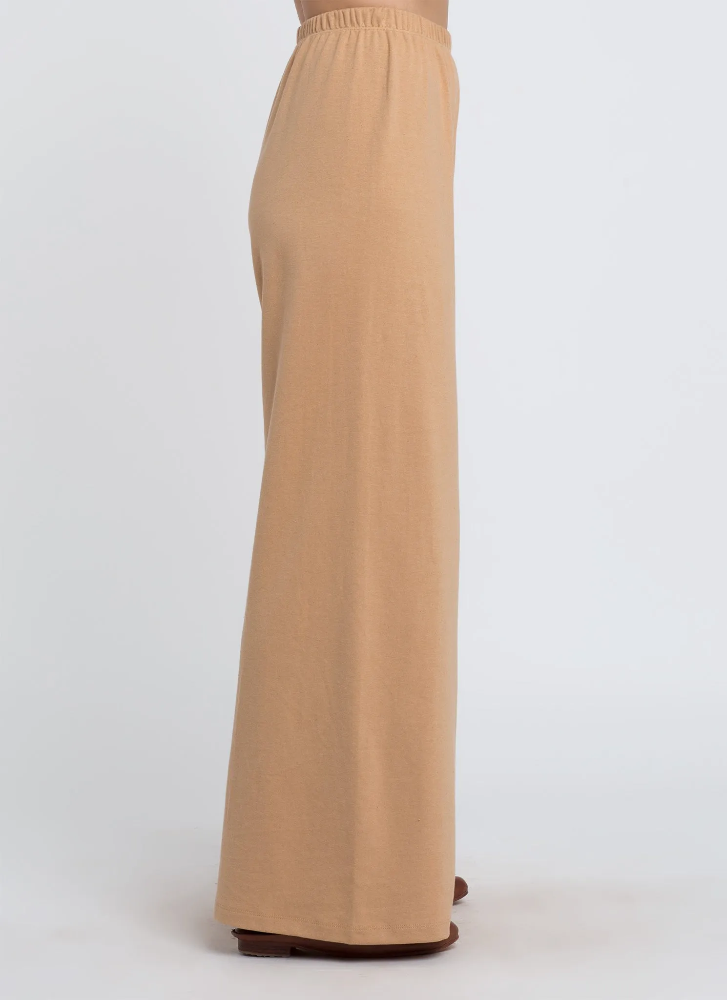 Gingko Wide Leg Elastic Organic Cotton Pant