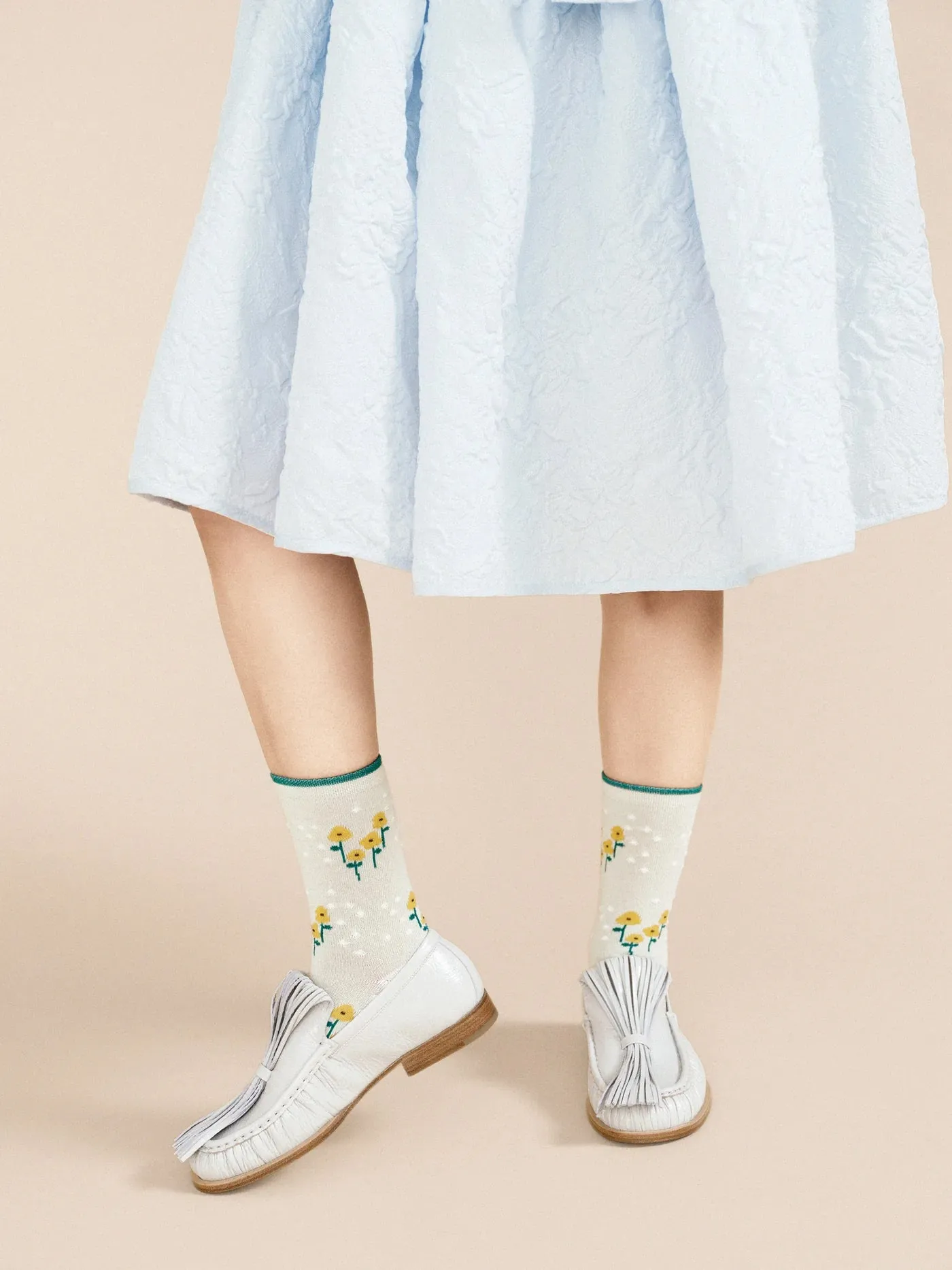 Hansel From Basel | Bountiful Bouquet Crew in Pale Blue