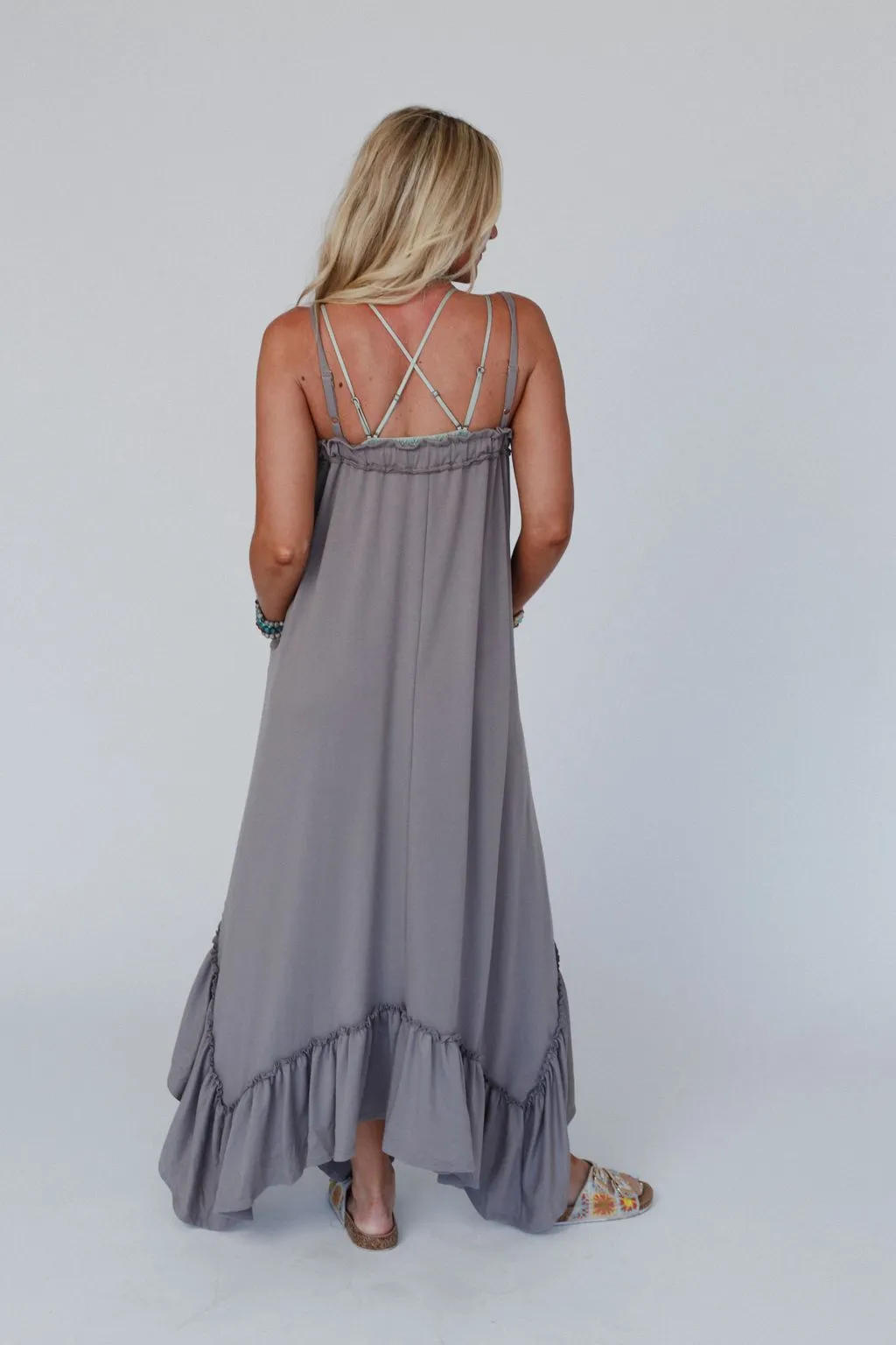 Heavenly Glow Maxi Dress - Mushroom