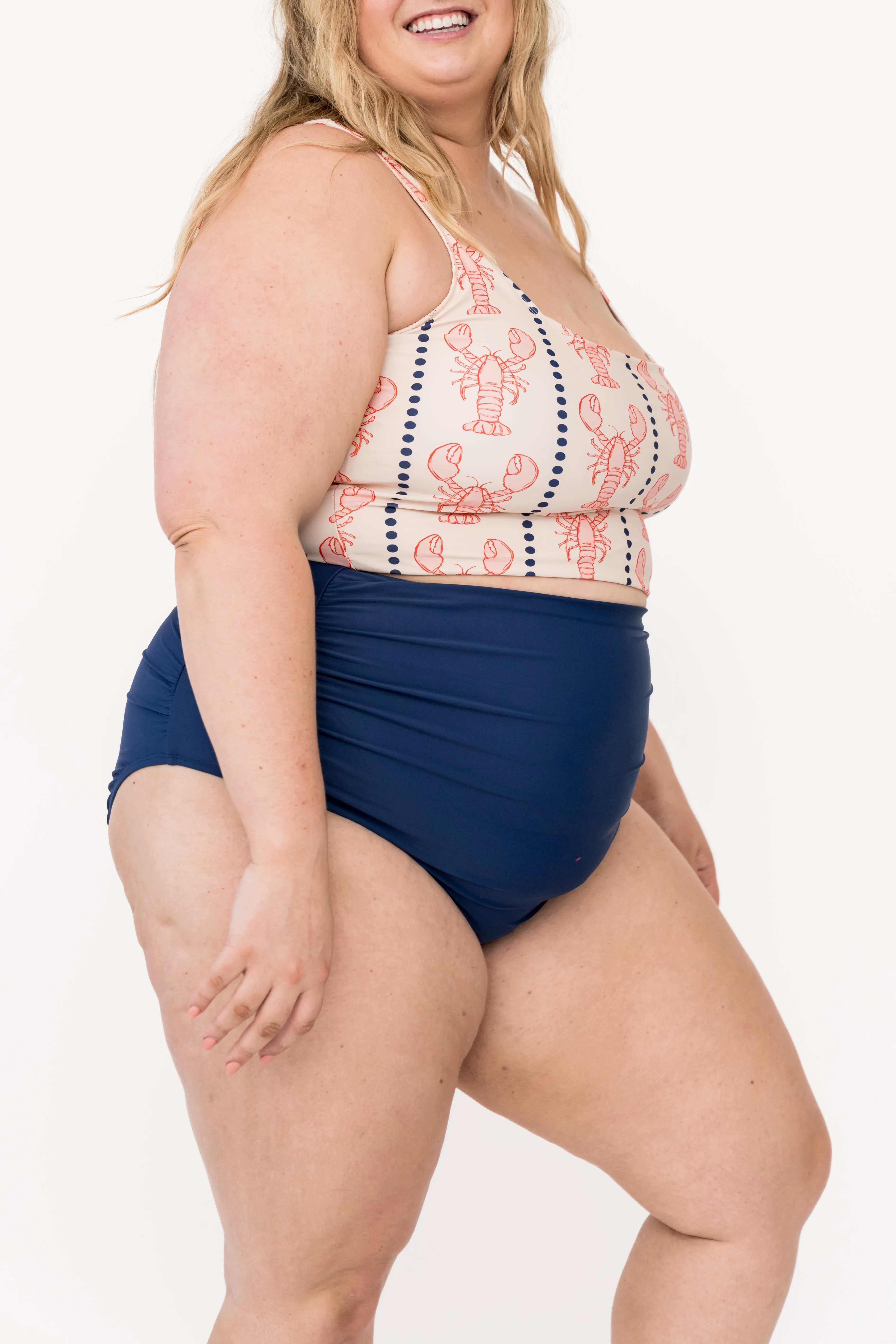 High Rise Barefoot Bottom | Navy