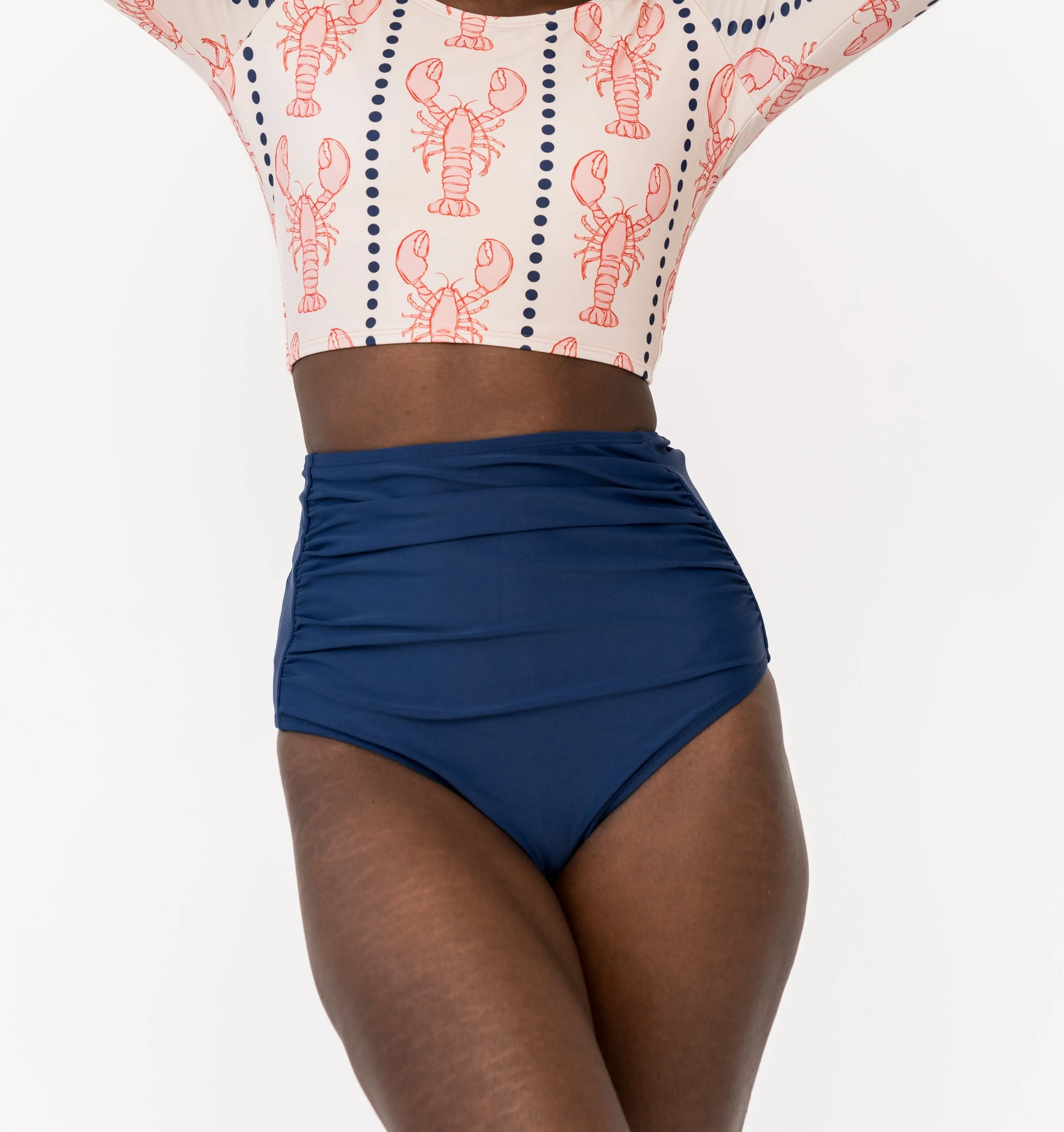 High Rise Barefoot Bottom | Navy