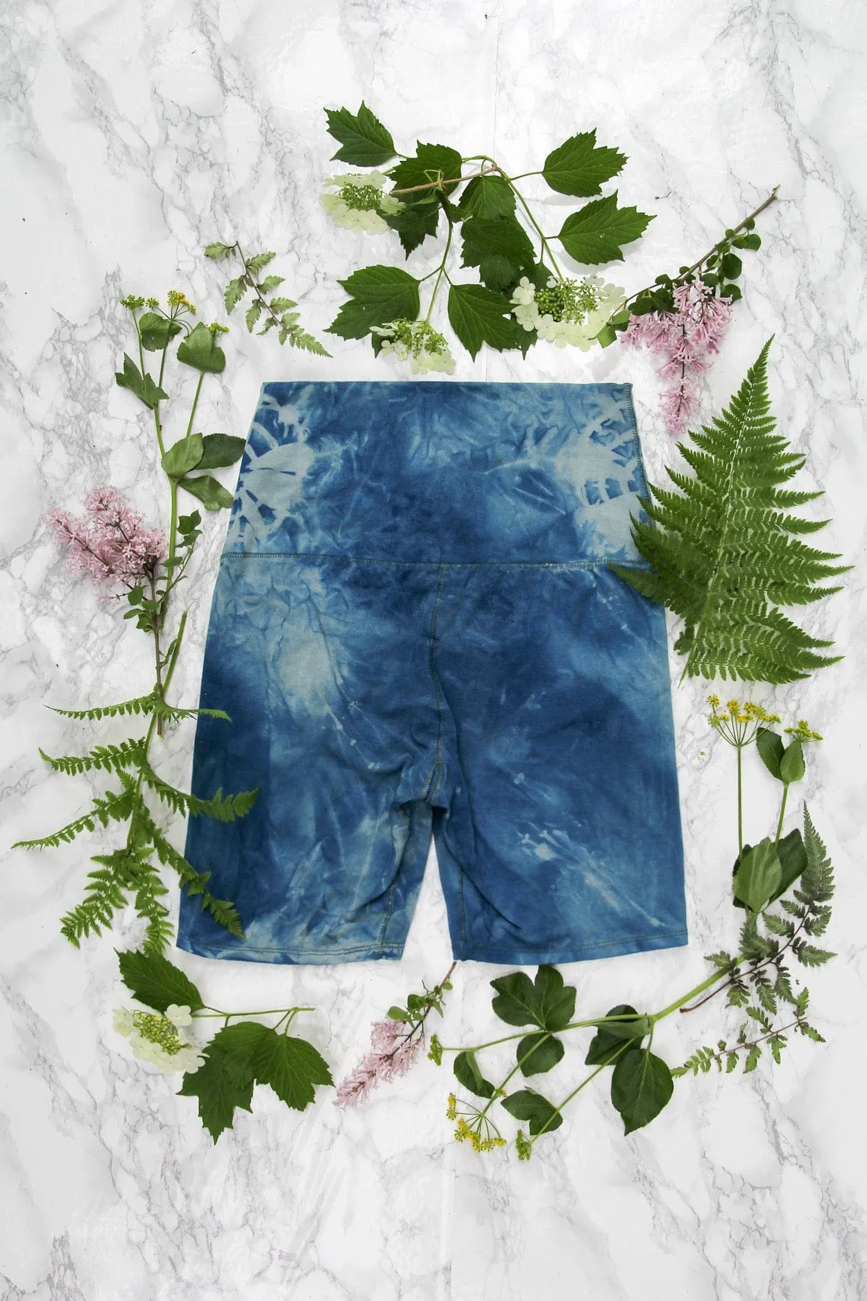 Indigo Moon Moth Biker Shorts