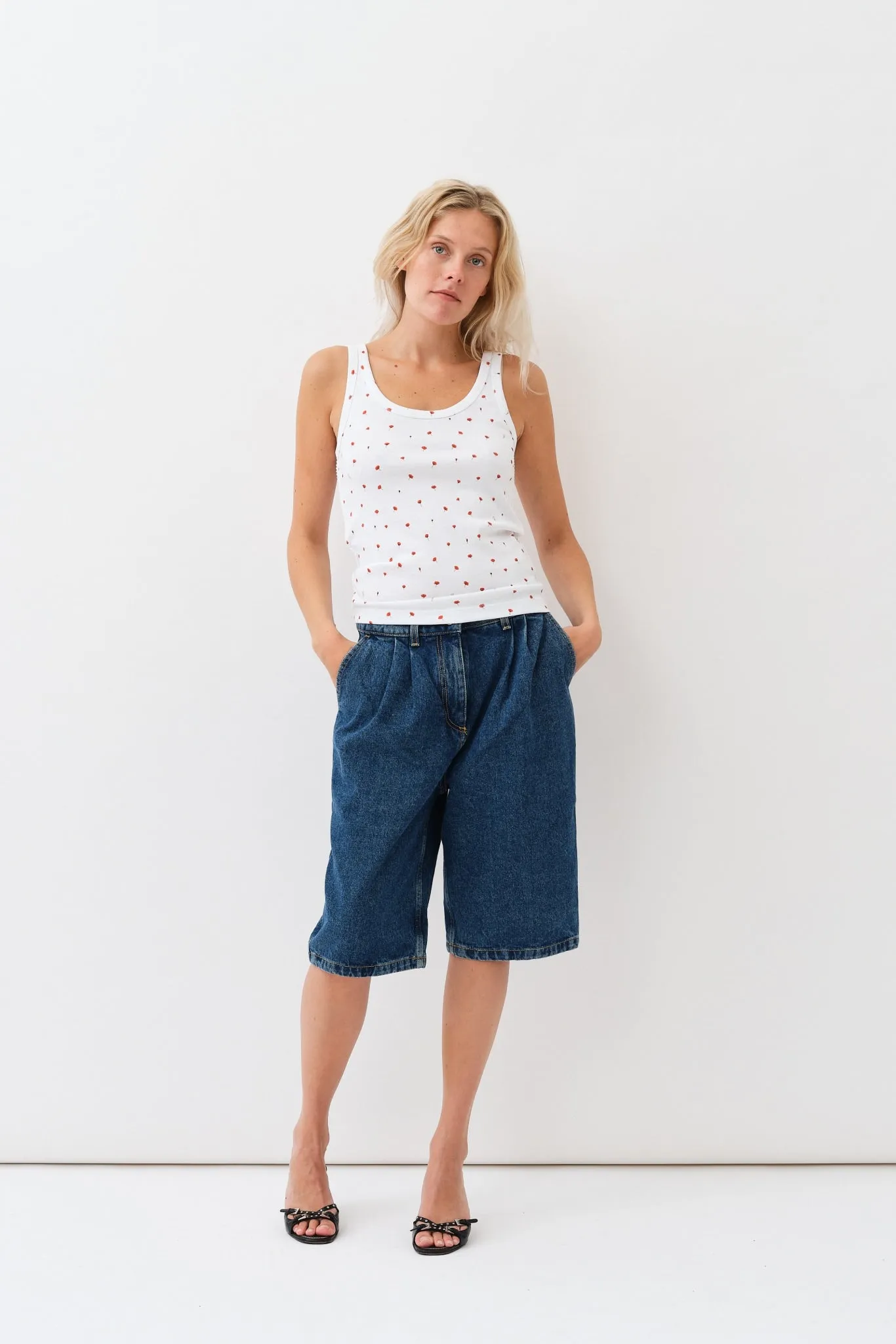 Ivy Tank Top — Poppy Print