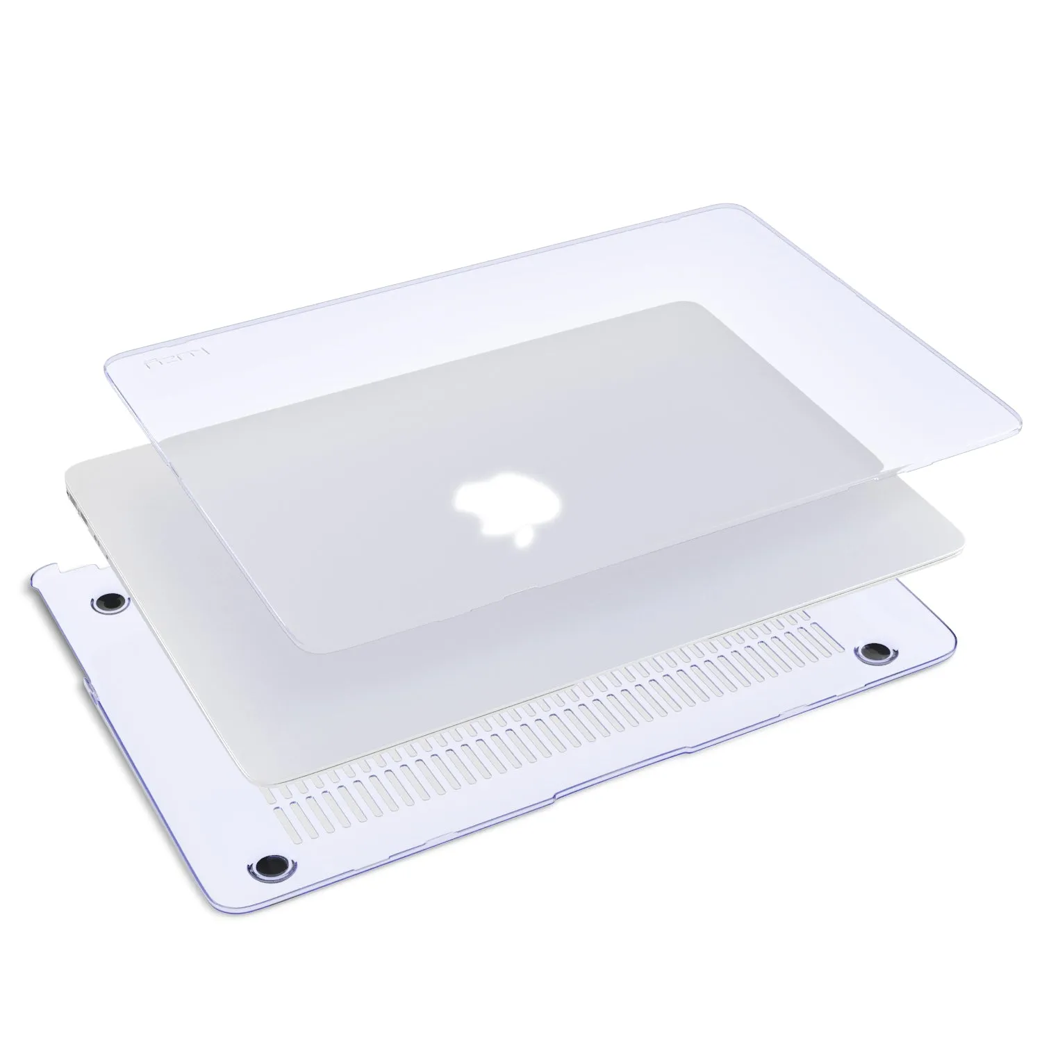 Kuzy - AIR 13-inch CLEAR Crystal Hard Case for Apple MacBook Air 13.3" Models: A1369 and A1466 SeeThru Cover Shell - CLEAR CRYSTAL