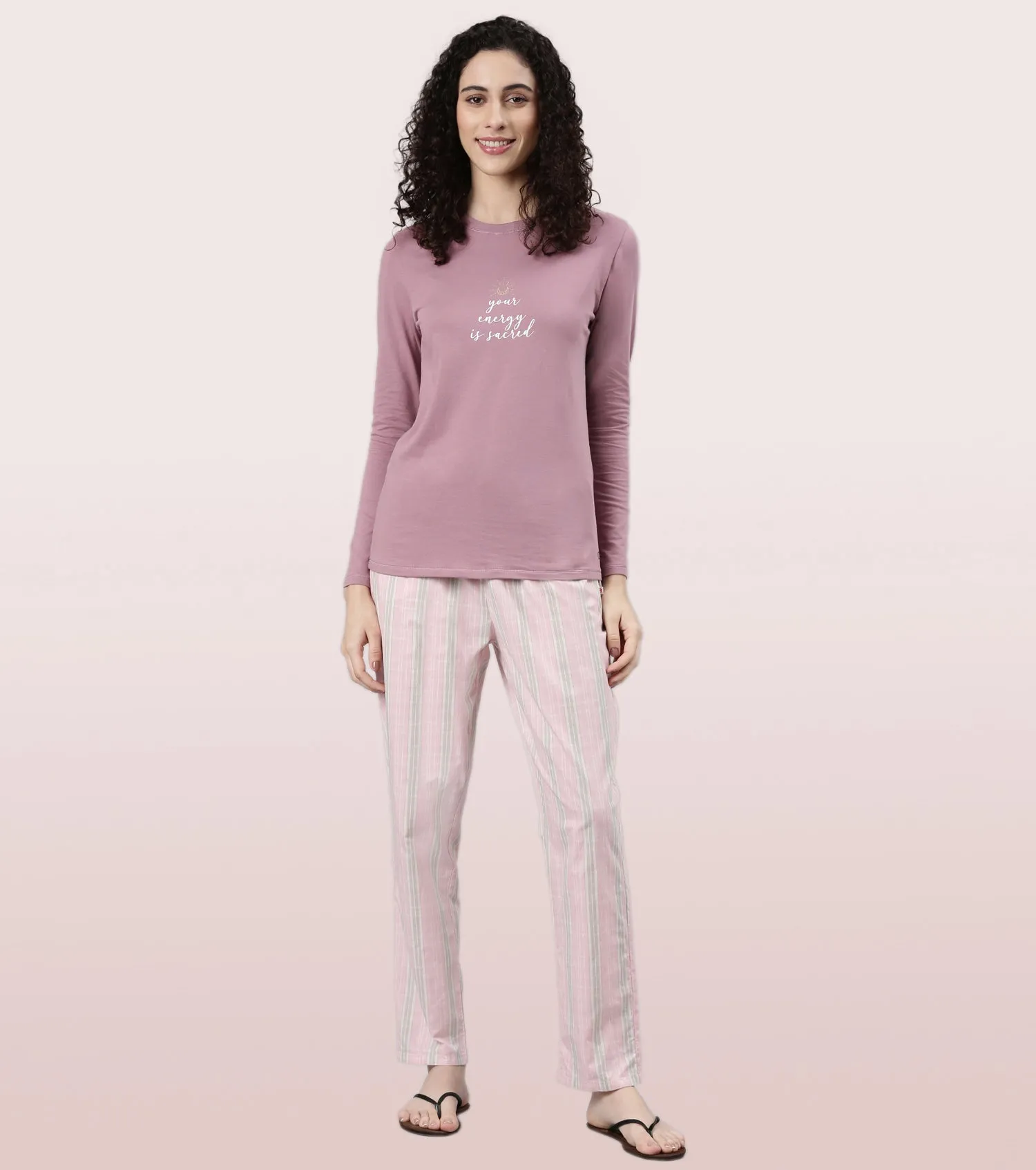 Long Sleeve Basic Crew Tee – Graphic Print | Crew Neck Basic Stretch Cotton Tee | E157