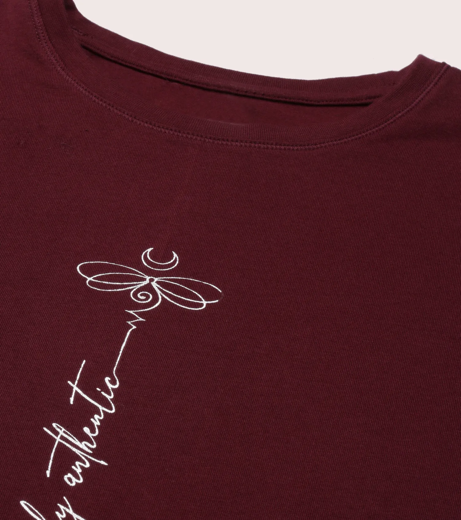 Long Sleeve Basic Crew Tee – Graphic Print | Crew Neck Basic Stretch Cotton Tee | E157