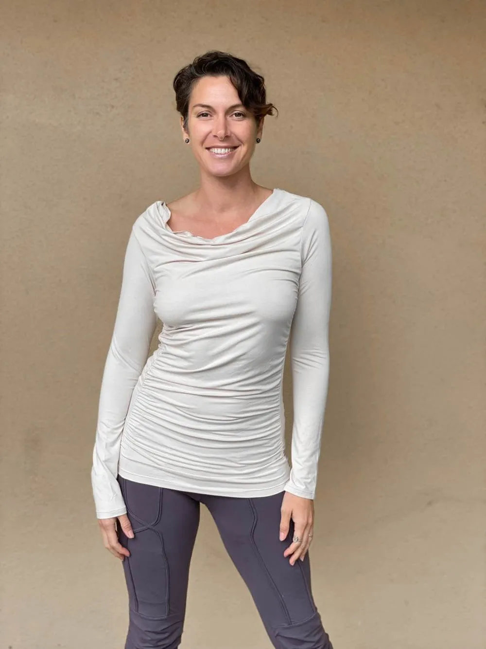 Long Sleeve Gather Top