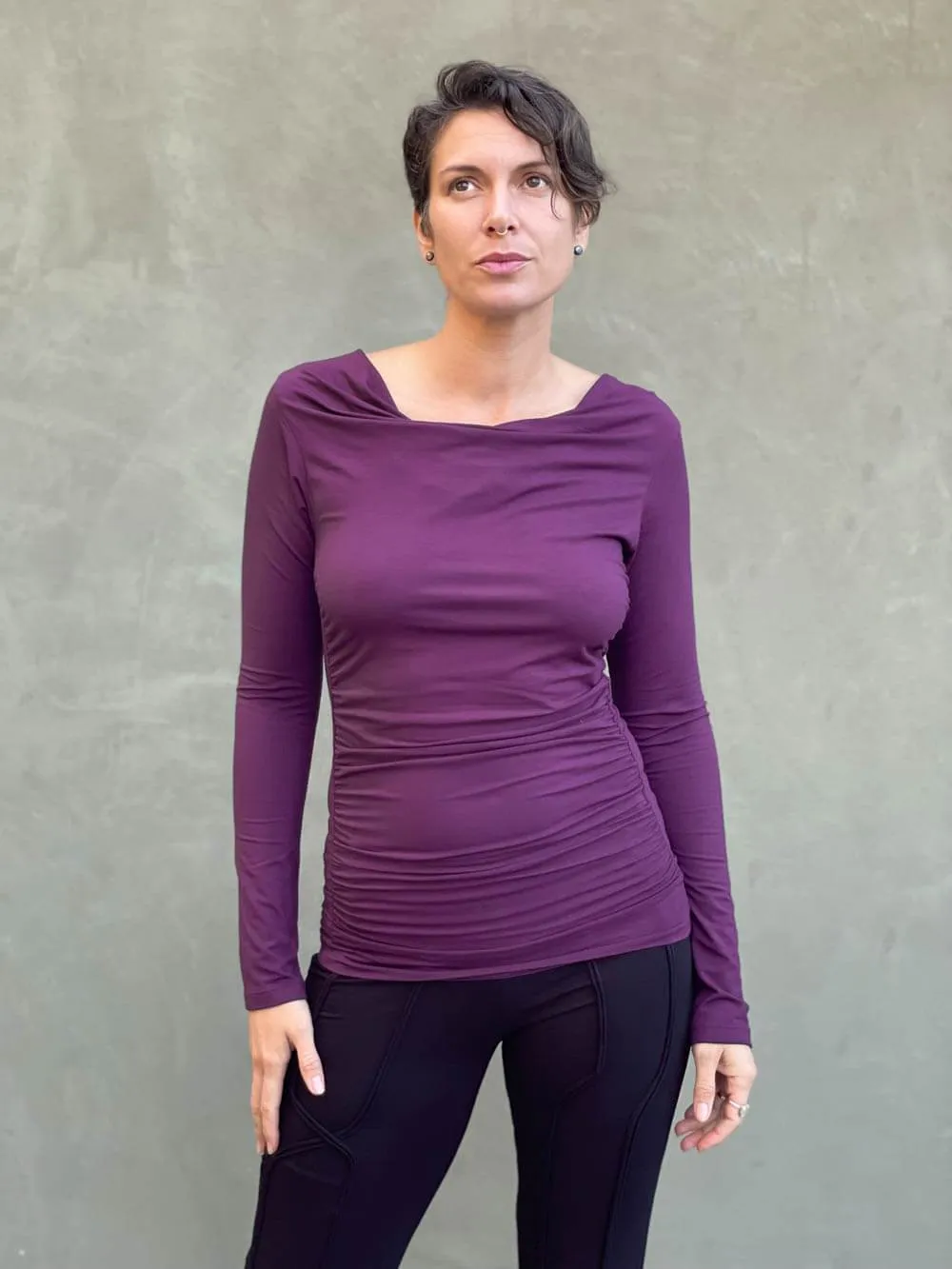 Long Sleeve Gather Top