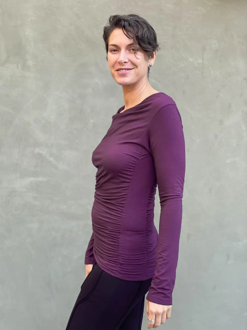 Long Sleeve Gather Top
