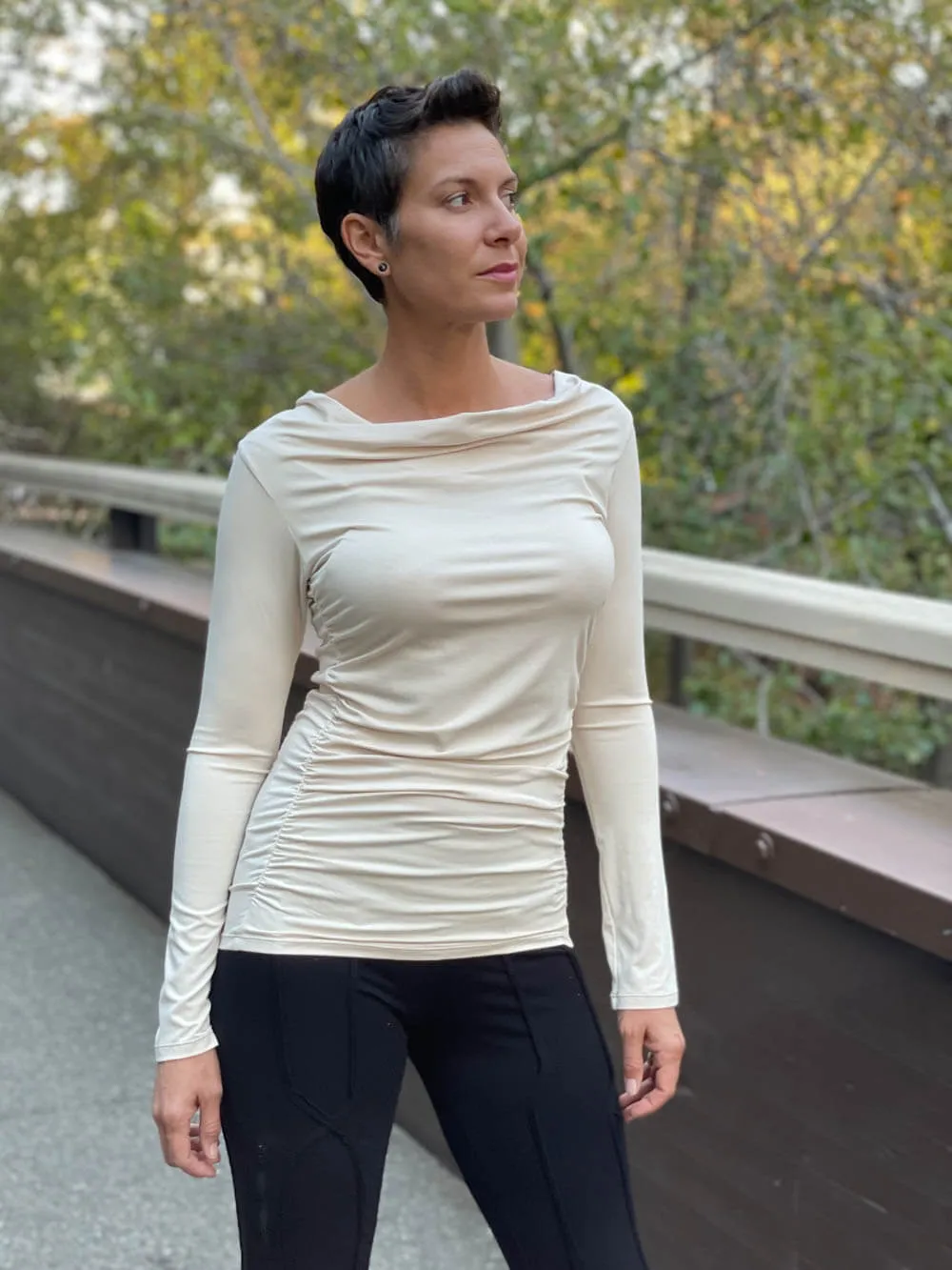 Long Sleeve Gather Top