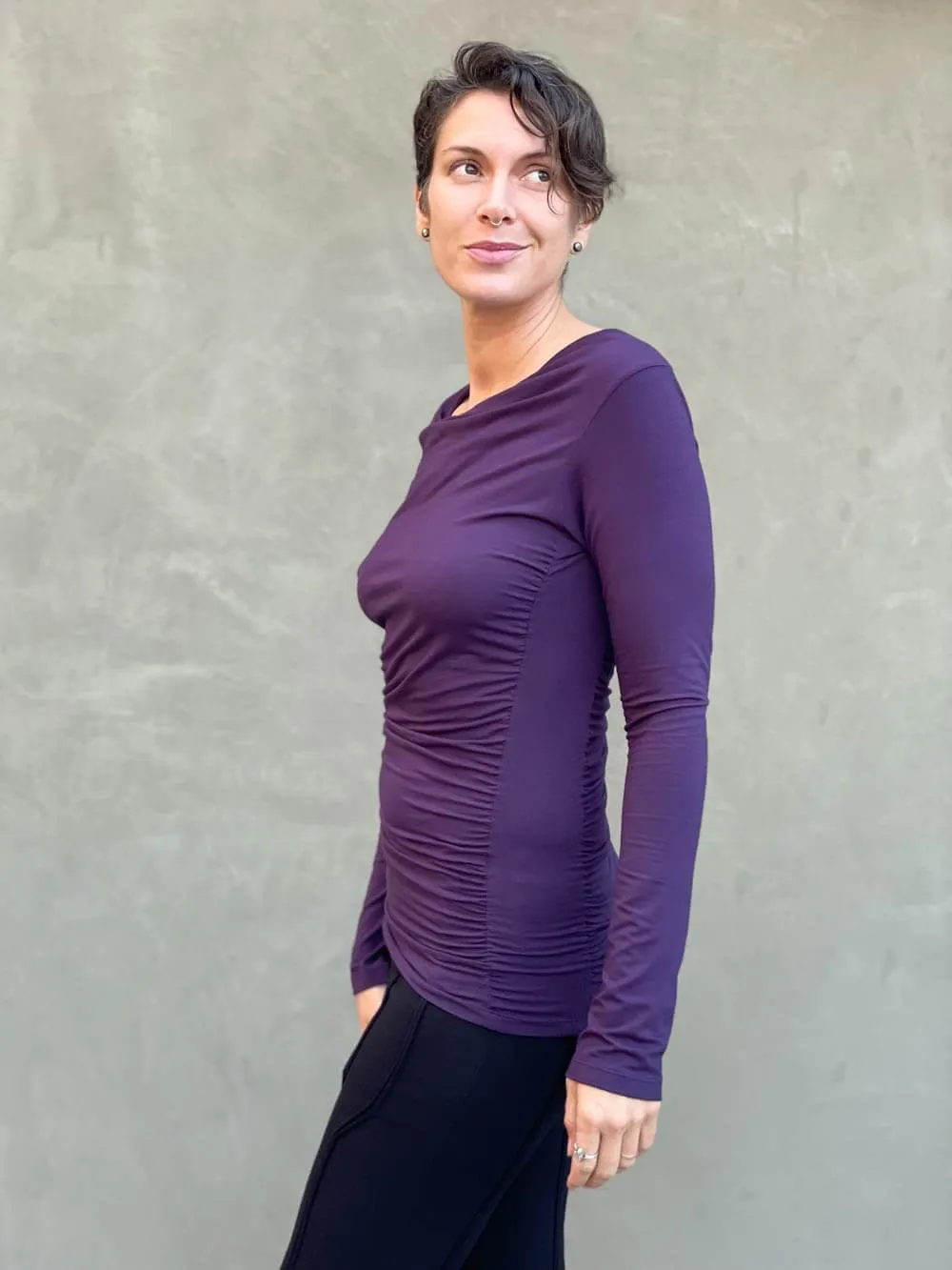 Long Sleeve Gather Top