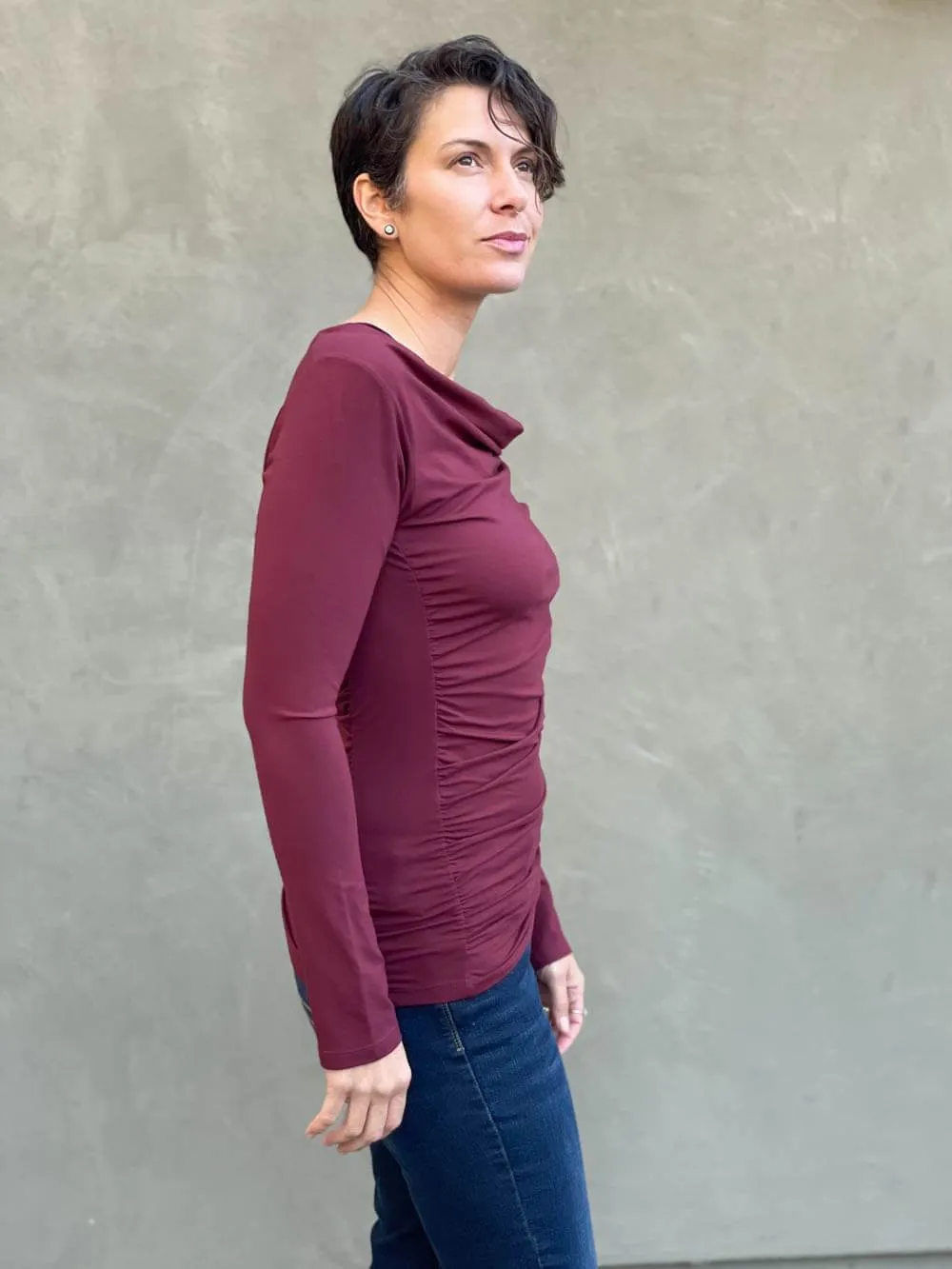 Long Sleeve Gather Top