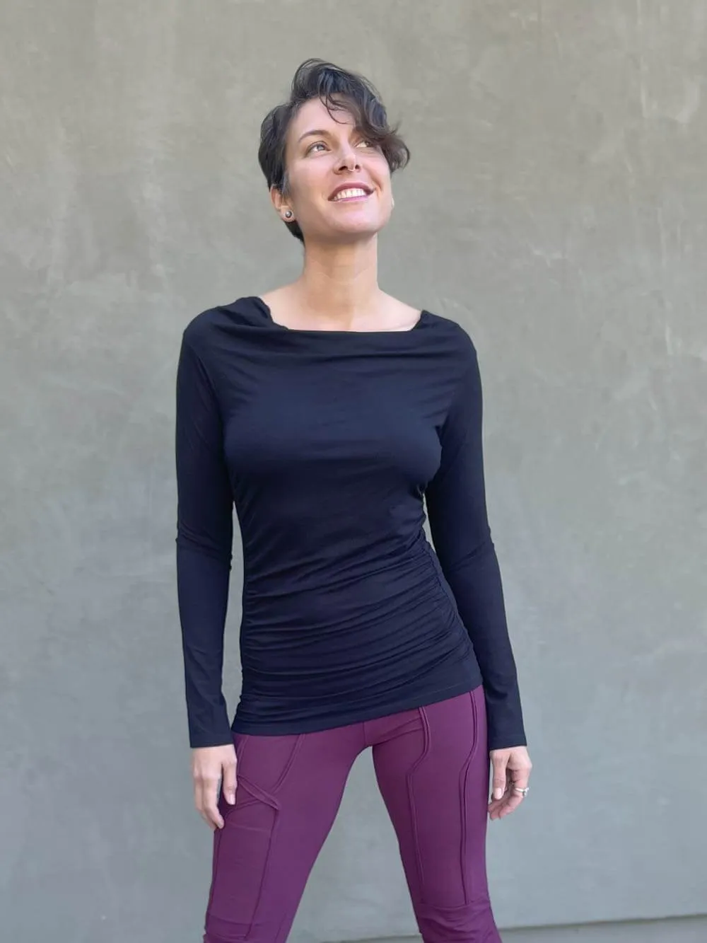 Long Sleeve Gather Top