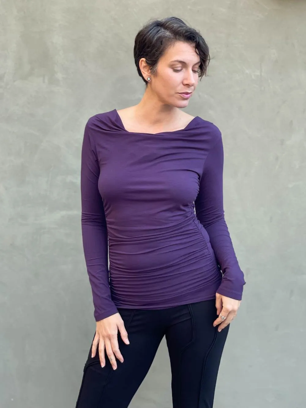 Long Sleeve Gather Top