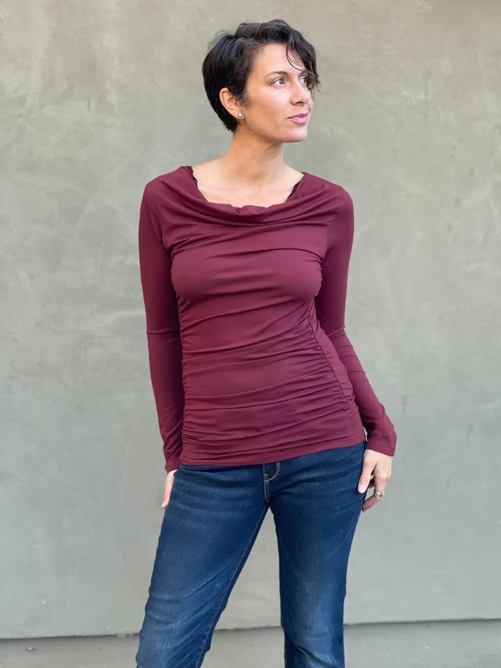 Long Sleeve Gather Top