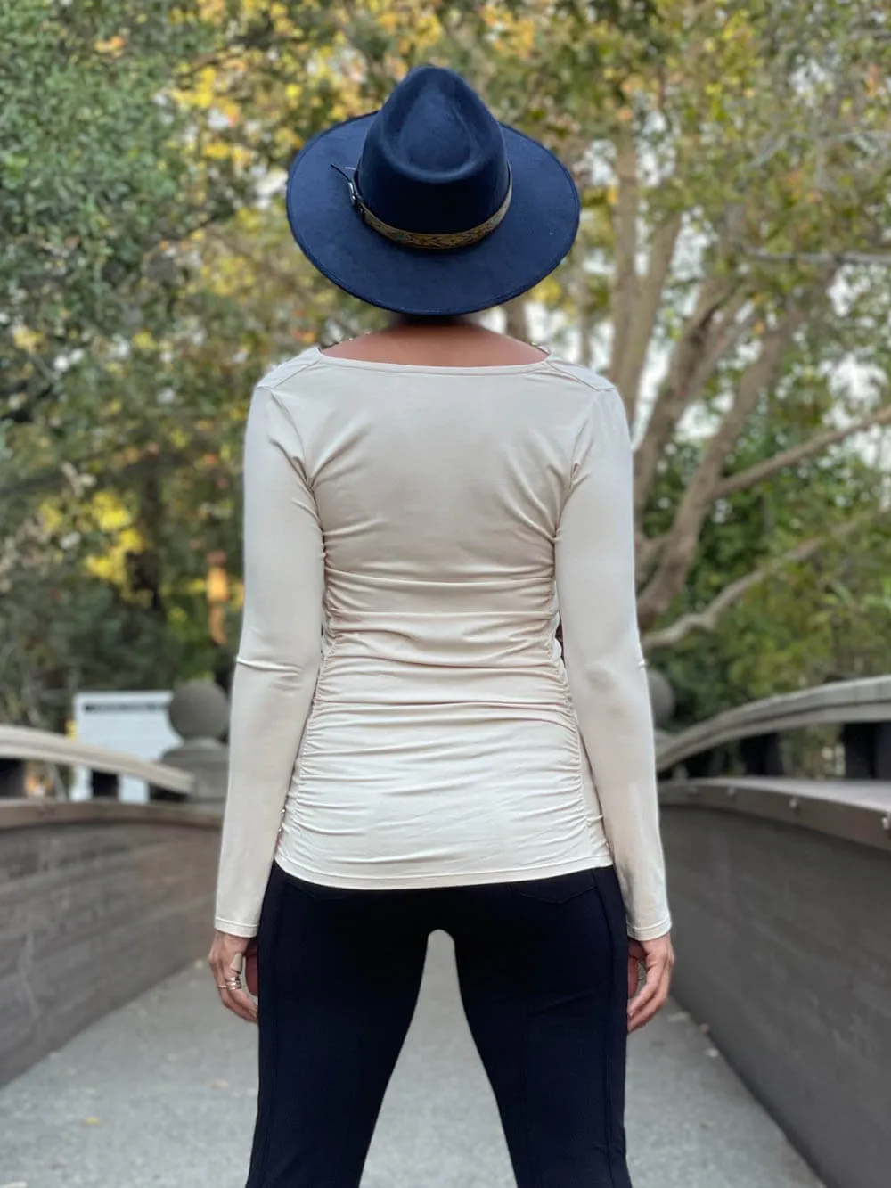 Long Sleeve Gather Top