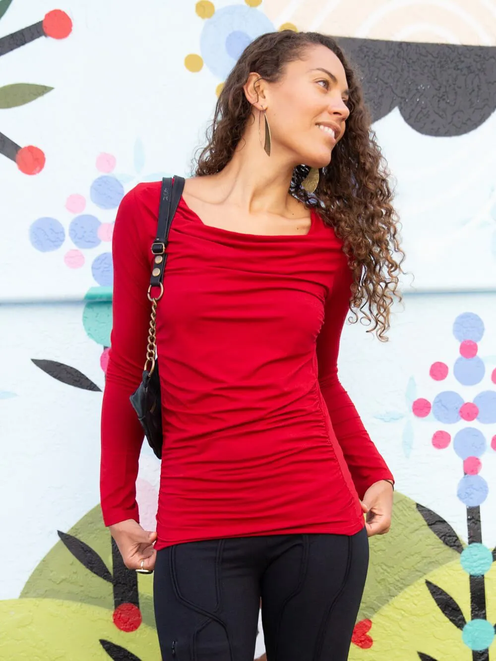 Long Sleeve Gather Top