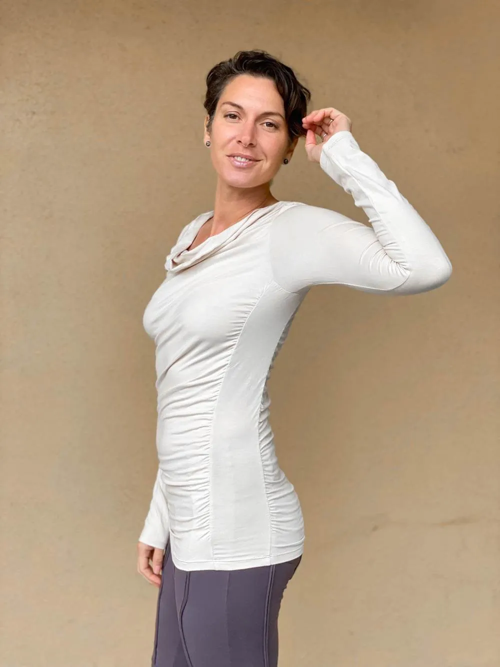 Long Sleeve Gather Top