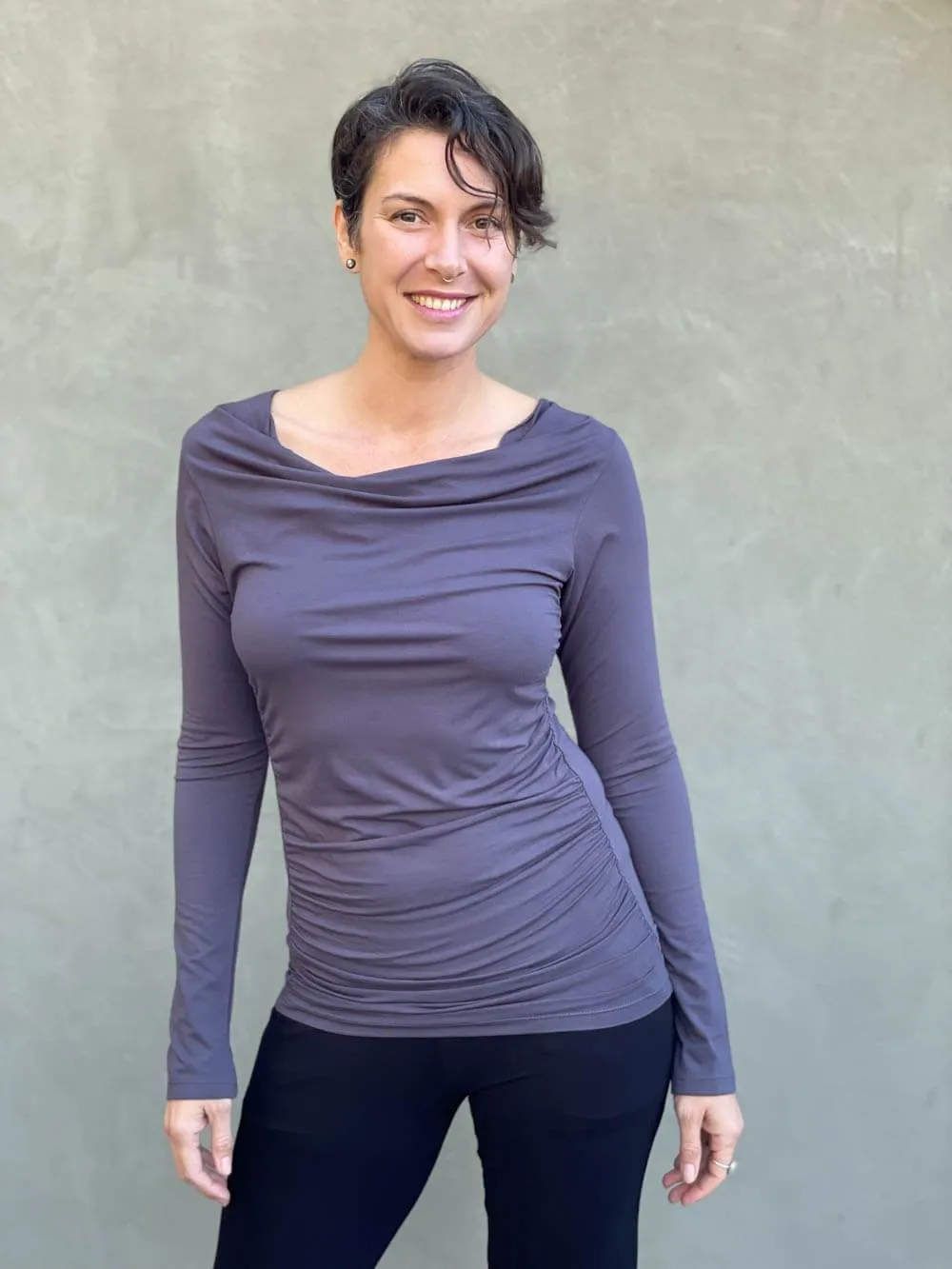 Long Sleeve Gather Top
