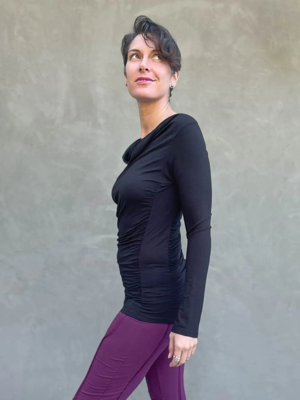 Long Sleeve Gather Top