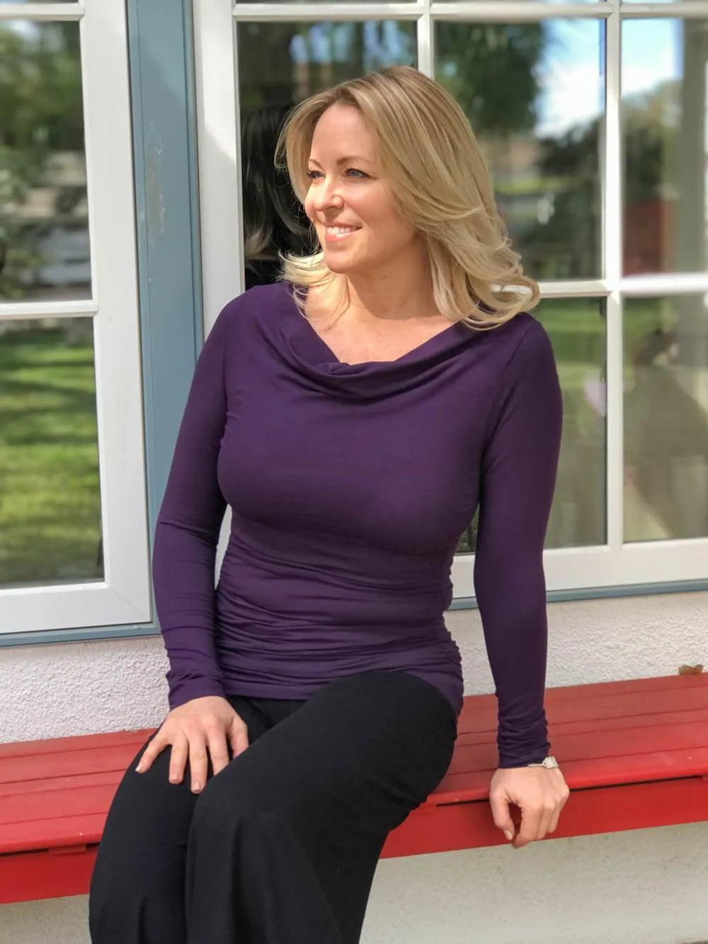 Long Sleeve Gather Top