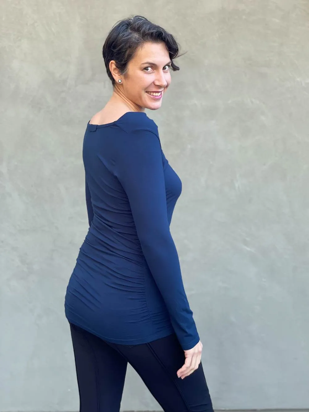 Long Sleeve Gather Top