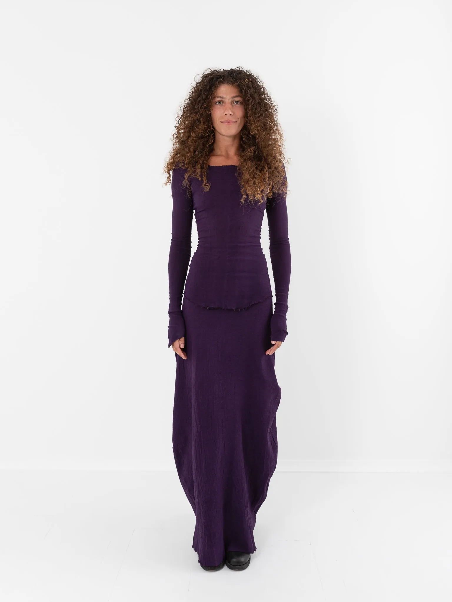 Marc LeBihan Stretch Silk Skirt