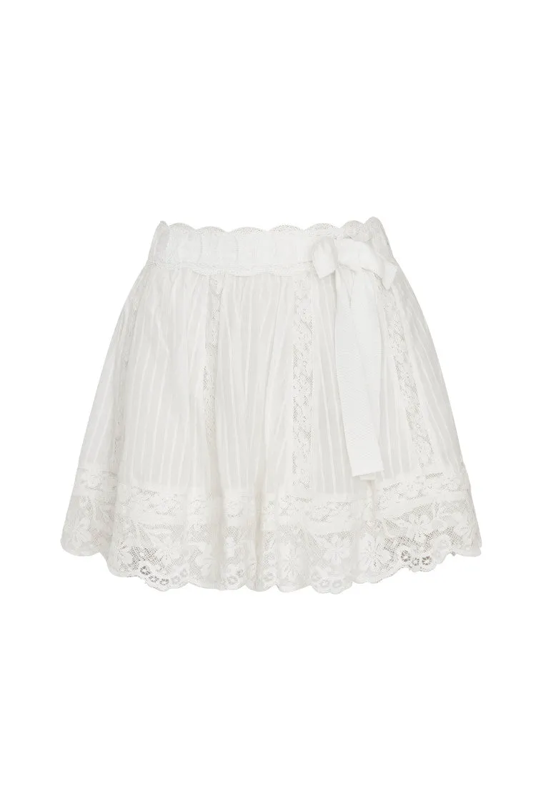 Matera Skirt- TRUE WHITE