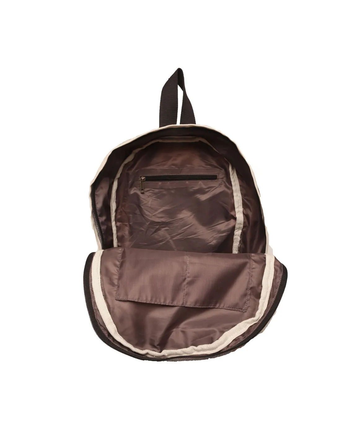 Multi Cotton Stripe Jacquard Girls Backpack Medium Size