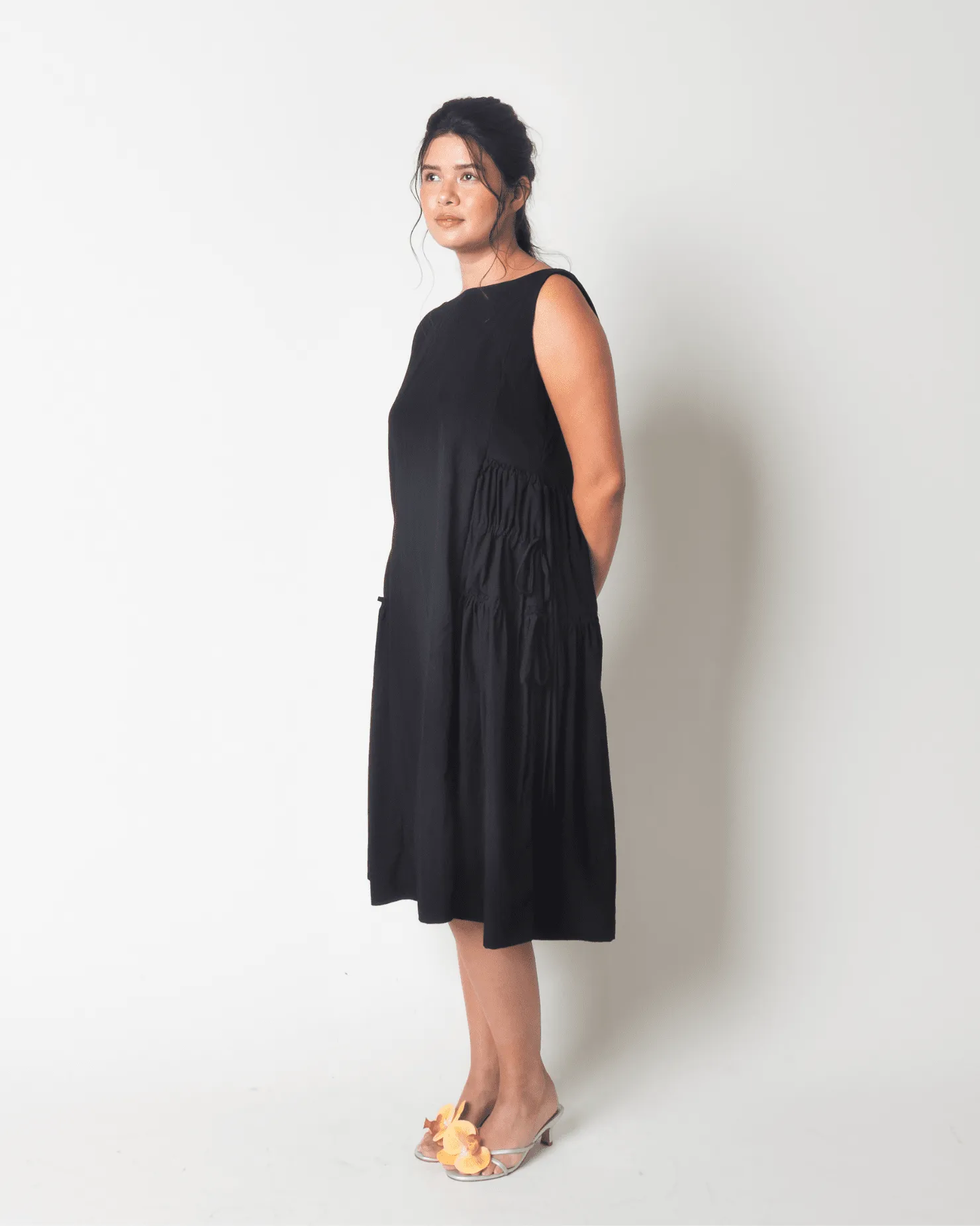 [Ready Today] Drawstring Dress Black