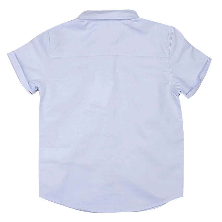 REDTAG Boy's Blue Casual Shirts