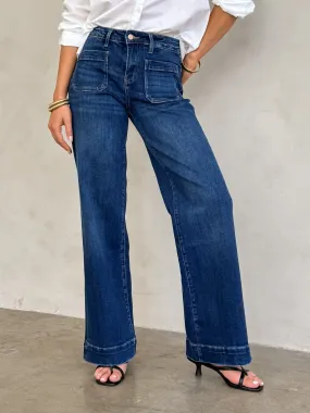 She Means Business Wide Leg Jeans